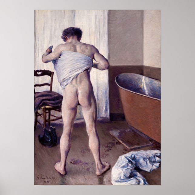 Gustave Caillebotte - Man at his Bath Poster (Front)
