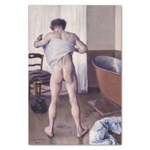 Gustave Caillebotte _ Man at his Bath Tissue Paper