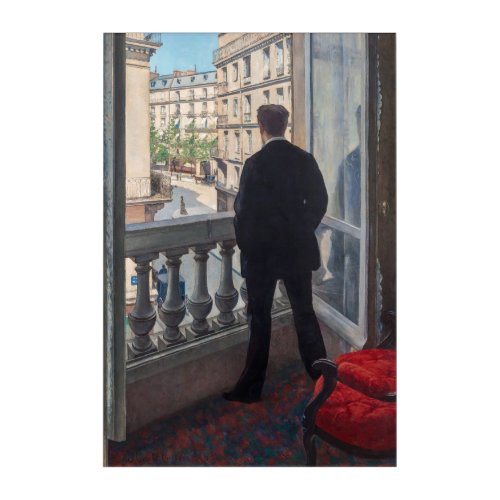 Gustave Caillebotte _ Man at the Window Acrylic Print