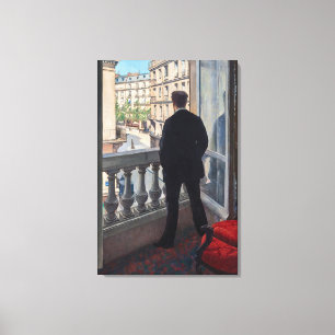 Gustave Caillebotte - Man at the Window Canvas Print