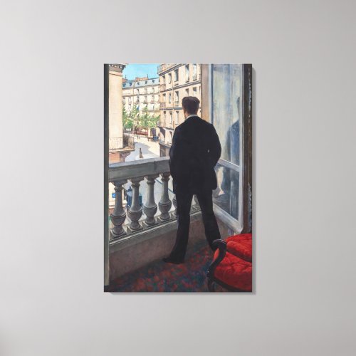 Gustave Caillebotte _ Man at the Window Canvas Print