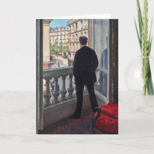 Gustave Caillebotte - Man at the Window Card