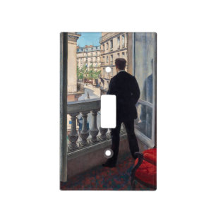 Gustave Caillebotte - Man at the Window Light Switch Cover