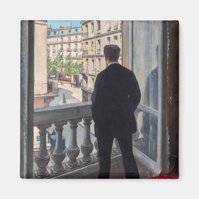 Gustave Caillebotte - Man at the Window Magnet (Front)