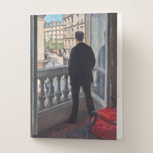 Gustave Caillebotte _ Man at the Window Pocket Folder