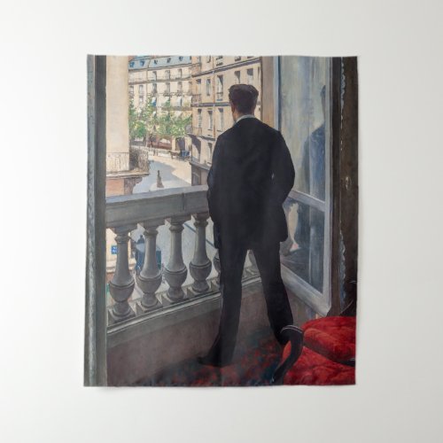 Gustave Caillebotte _ Man at the Window Tapestry