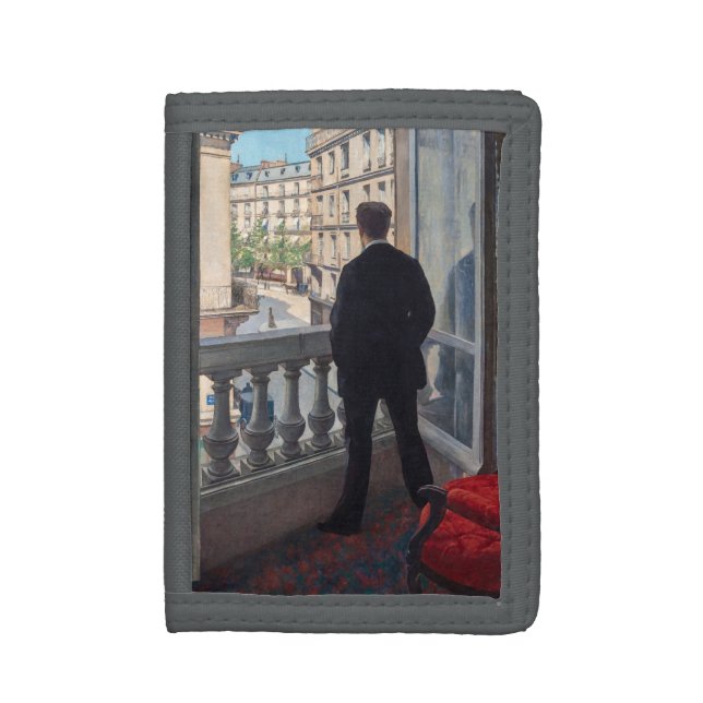 Gustave Caillebotte - Man at the Window Trifold Wallet (Front Vertical)