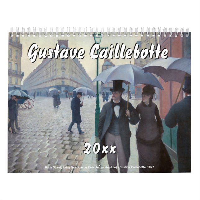 Gustave Caillebotte Masterpieces Selection Calendar (Cover)