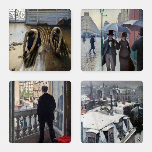 Gustave Caillebotte _ Masterpieces Selection Coaster Set