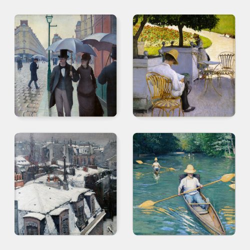 Gustave Caillebotte _ Masterpieces Selection Coaster Set