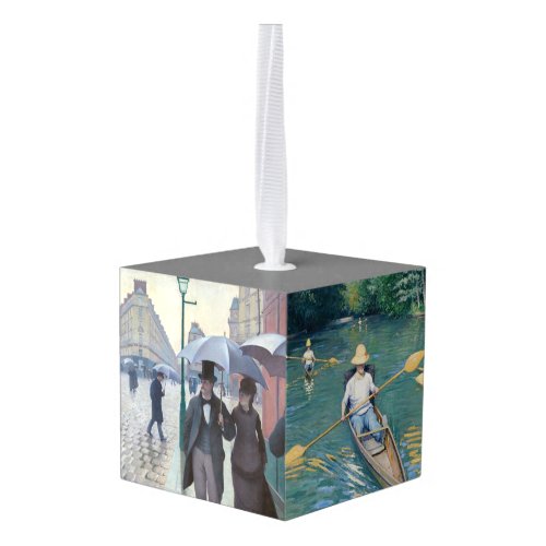Gustave Caillebotte _ Masterpieces Selection Cube Ornament