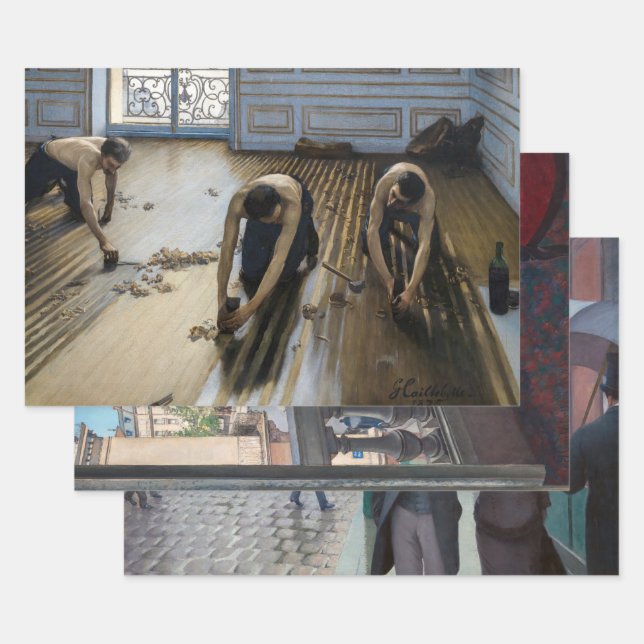 Gustave Caillebotte - Masterpieces Selection Wrapping Paper Sheets (Set)
