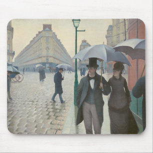 Gustave Caillebotte, “ Paris Street; Rainy Day ” マ Mouse Pad