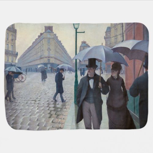 Gustave Caillebotte _ Paris Street Rainy Day Baby Blanket