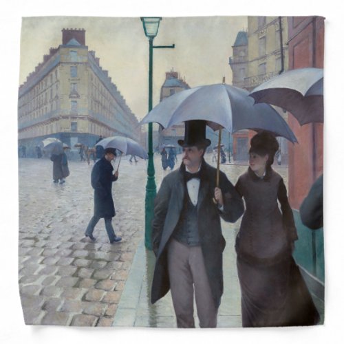 Gustave Caillebotte _ Paris Street Rainy Day Bandana