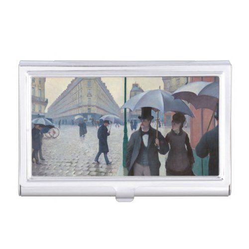 Gustave Caillebotte _ Paris Street Rainy Day Business Card Case