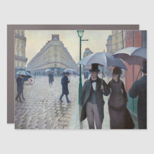 Gustave Caillebotte - Paris Street; Rainy Day Car Magnet