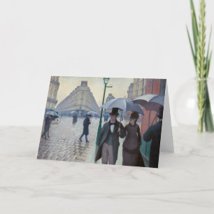 Gustave Caillebotte - Paris Street; Rainy Day Card
