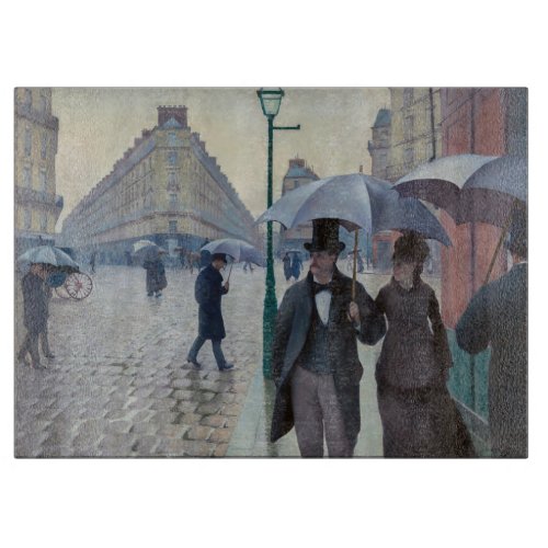 Gustave Caillebotte _ Paris Street Rainy Day Cutting Board