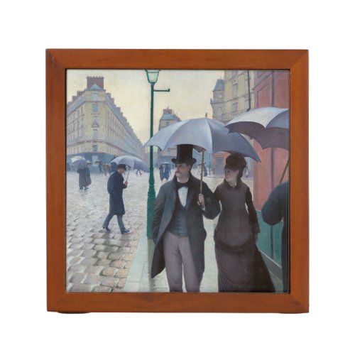 Gustave Caillebotte _ Paris Street Rainy Day Desk Organizer