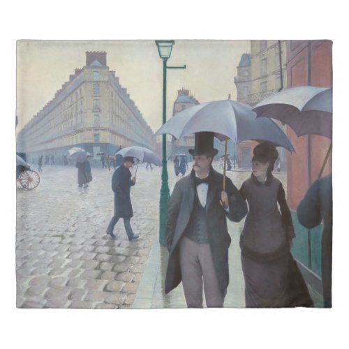 Gustave Caillebotte _ Paris Street Rainy Day Duvet Cover