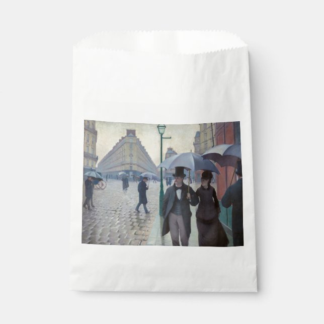Gustave Caillebotte - Paris Street; Rainy Day Favor Bag (Front)