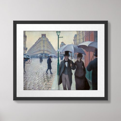 Gustave Caillebotte _ Paris Street Rainy Day Framed Art