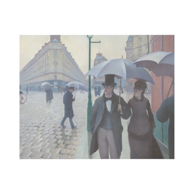Gustave Caillebotte - Paris Street; Rainy Day Gallery Wrap (Front)