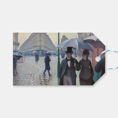 Gustave Caillebotte _ Paris Street Rainy Day Gift Tags