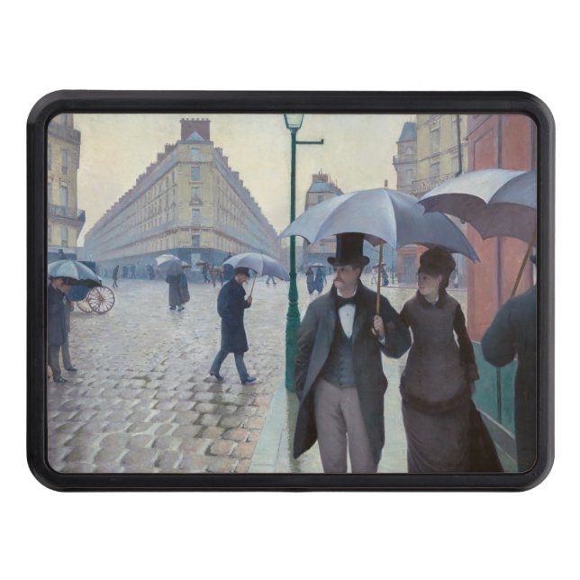 Gustave Caillebotte - Paris Street; Rainy Day Hitch Cover (Front)