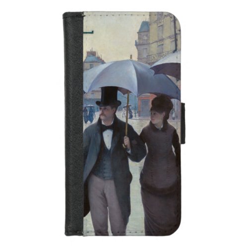 Gustave Caillebotte _ Paris Street Rainy Day iPhone 87 Wallet Case