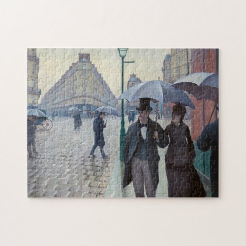 Gustave Caillebotte _ Paris Street Rainy Day Jigsaw Puzzle