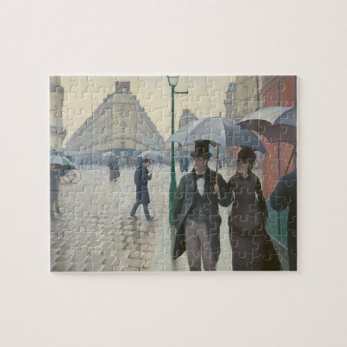 Gustave Caillebotte _ Paris Street Rainy Day Jigsaw Puzzle