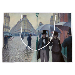 Gustave Caillebotte - Paris Street; Rainy Day Large Gift Bag