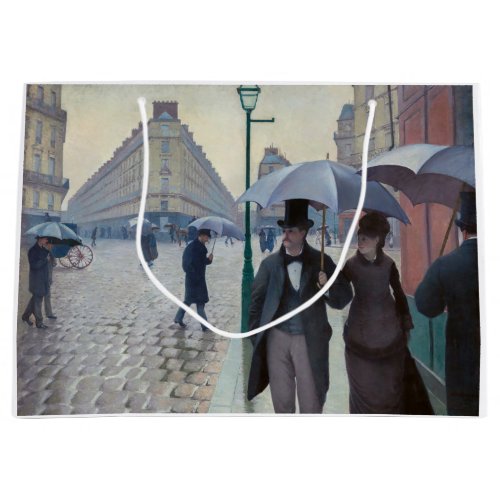 Gustave Caillebotte _ Paris Street Rainy Day Large Gift Bag