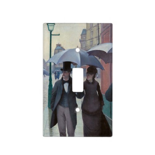 Gustave Caillebotte _ Paris Street Rainy Day Light Switch Cover