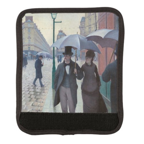 Gustave Caillebotte _ Paris Street Rainy Day Luggage Handle Wrap