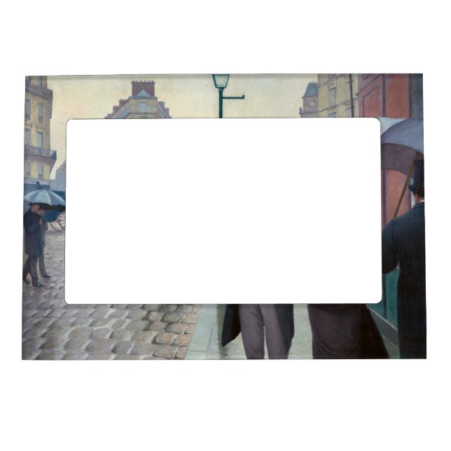 Gustave Caillebotte - Paris Street; Rainy Day Magnetic Frame (Front)