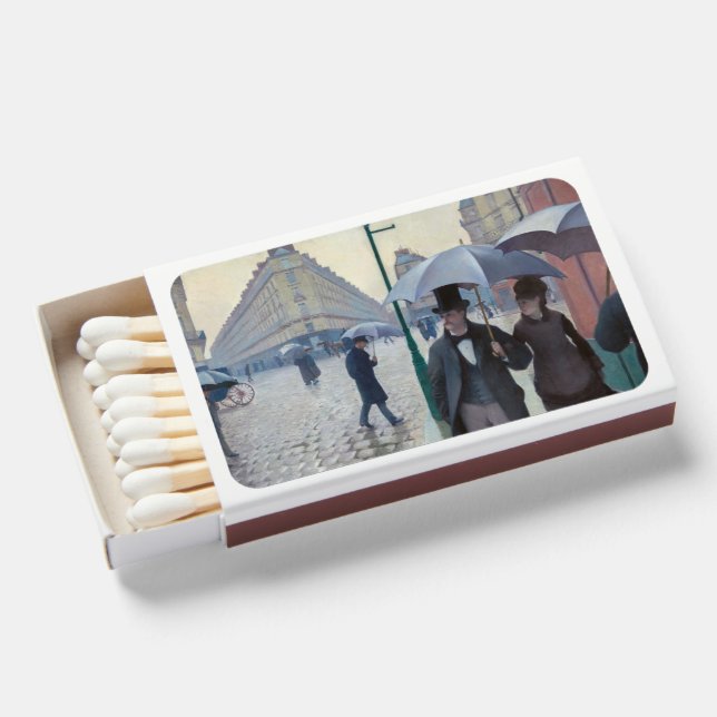 Gustave Caillebotte - Paris Street; Rainy Day Matchboxes (Front Open)