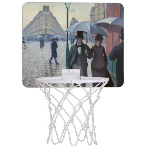 Gustave Caillebotte _ Paris Street Rainy Day Mini Basketball Hoop