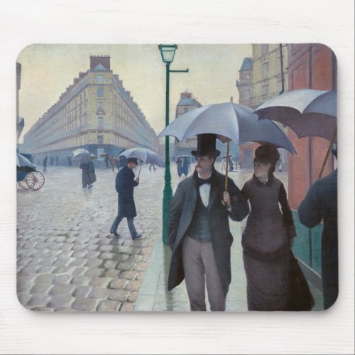 Gustave Caillebotte _ Paris Street Rainy Day Mouse Pad