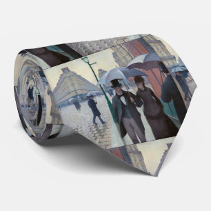 Gustave Caillebotte - Paris Street; Rainy Day Neck Tie