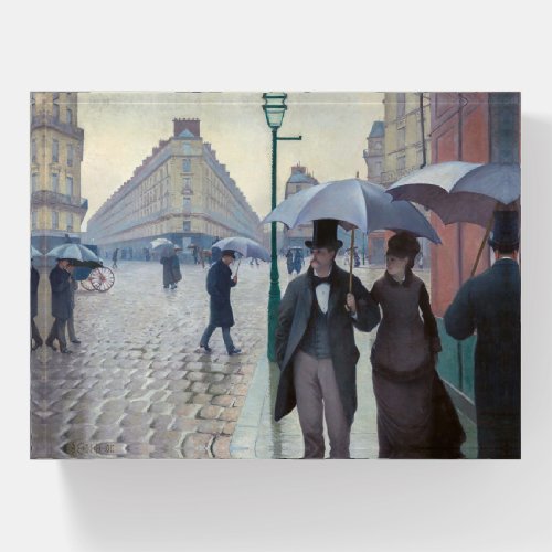 Gustave Caillebotte _ Paris Street Rainy Day Paperweight