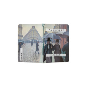 Gustave Caillebotte - Paris Street; Rainy Day Passport Holder