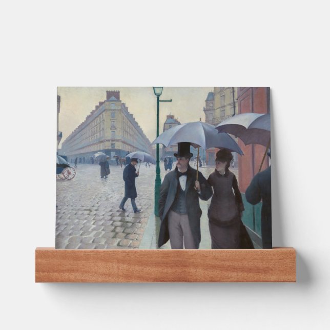 Gustave Caillebotte - Paris Street; Rainy Day Picture Ledge (Front)