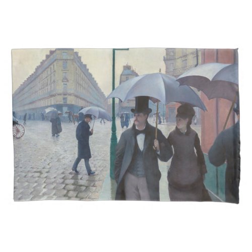 Gustave Caillebotte _ Paris Street Rainy Day Pillow Case