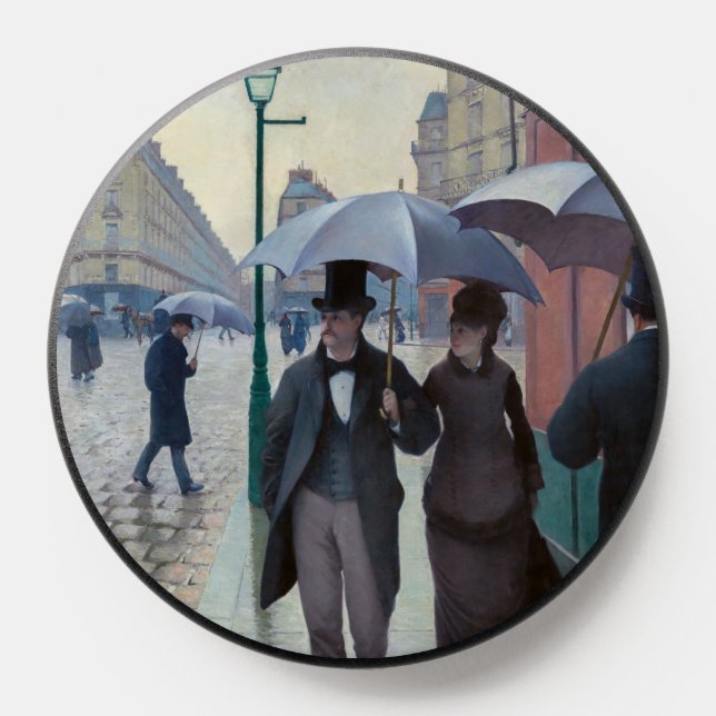 Gustave Caillebotte - Paris Street; Rainy Day PopSocket (Popsocket)