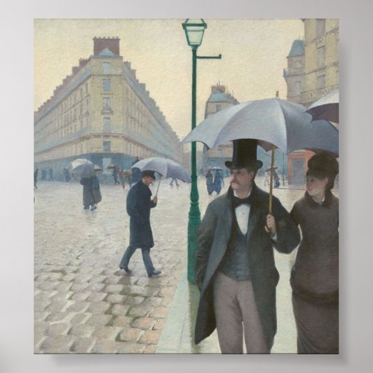Gustave Caillebotte Paris Street Rainy Day Poster