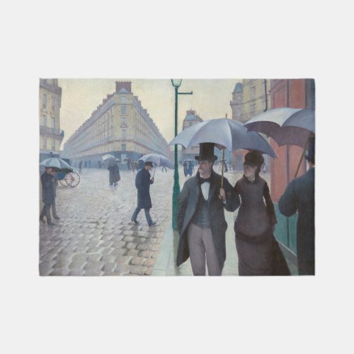 Gustave Caillebotte _ Paris Street Rainy Day Rug