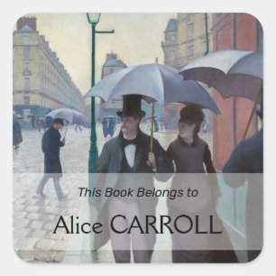 Gustave Caillebotte - Paris Street; Rainy Day Square Sticker